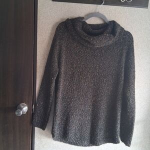 Natural Reflections Multi Color Cowl Neck Sweater MED Spring Winter Warm Cozy